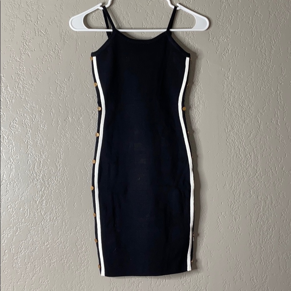 Bodycon Ribbed Knit Mini Dress - Picture 2 of 6